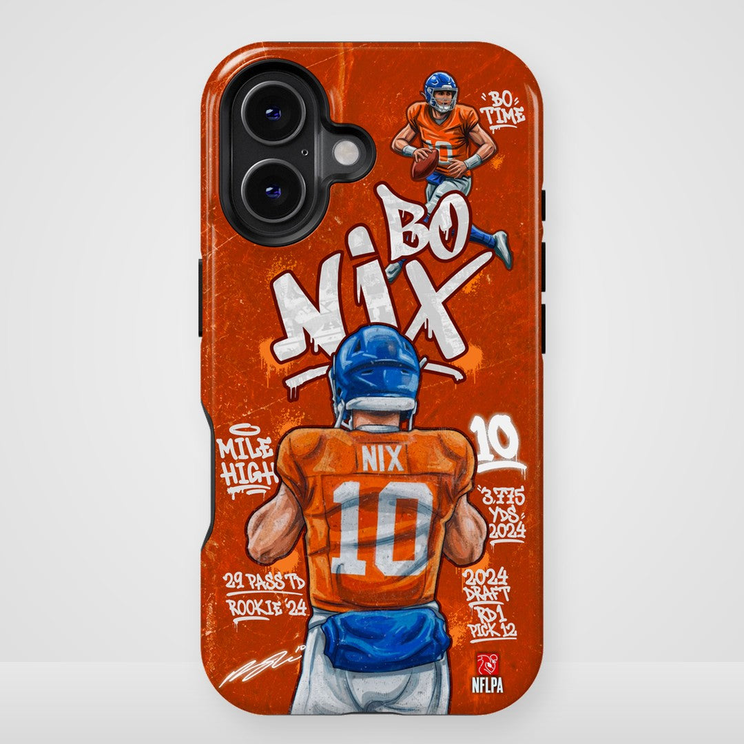 Bo Nix NFLPA Graffiti 27 phone case